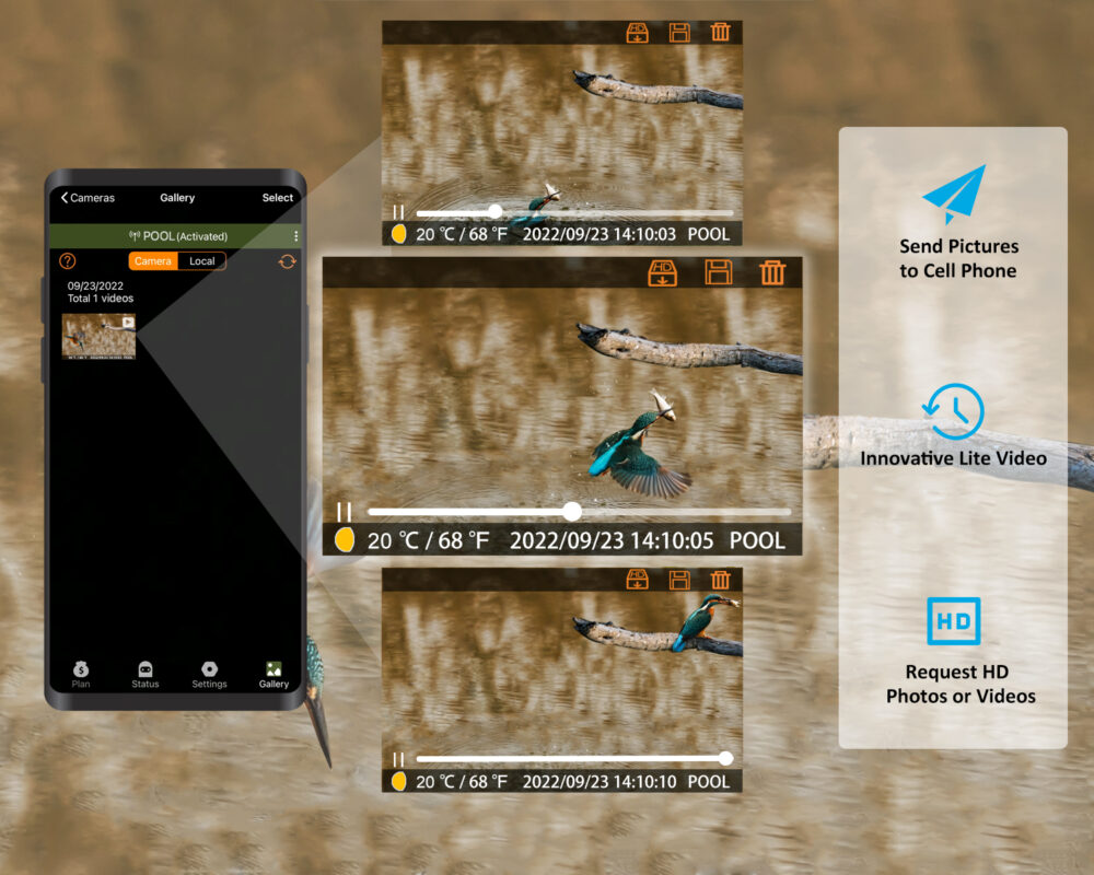 Garde PRO E8 32MP HD Wifi Bluetooth Black Flash Trail Camera